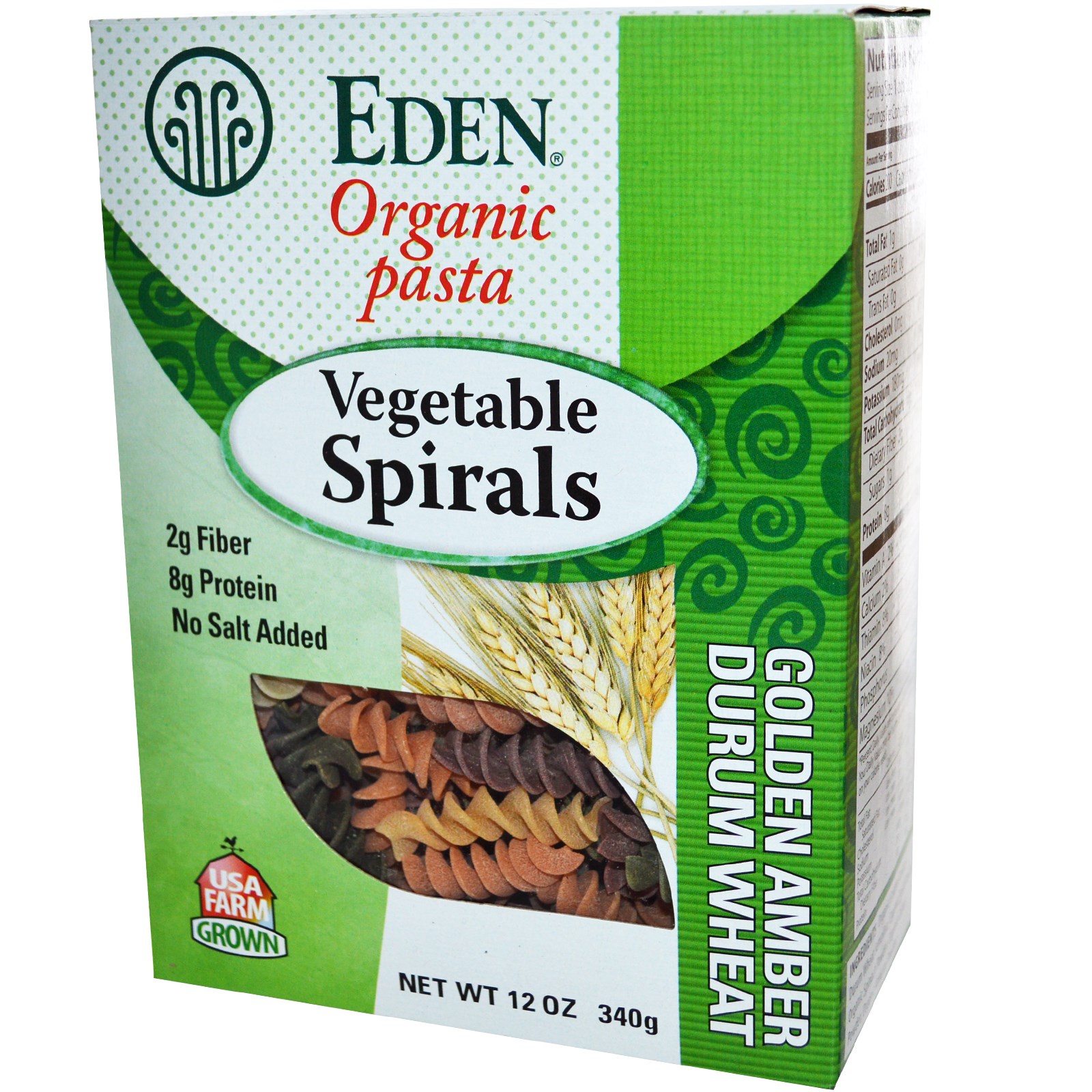 Organic Vegetable Spirals Green Label