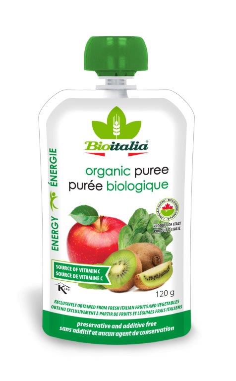 Organic Apple - Kiwi - Spinach - Puree