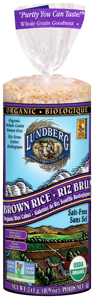 Organic Thin Brown Rice Cakes - Salt Free