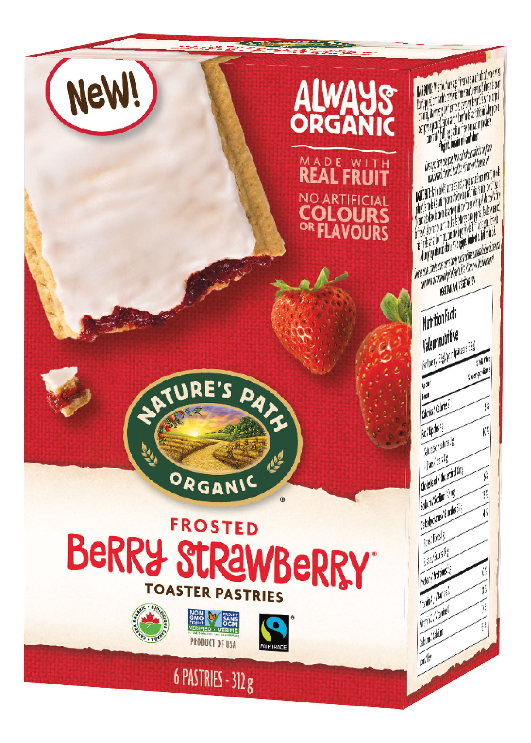 Organic Berry Strawberry Pastries Box