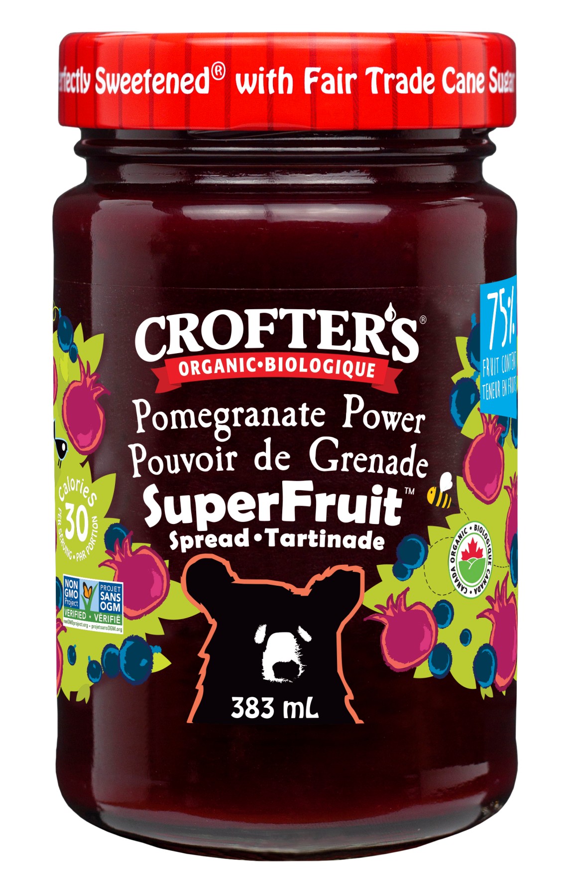 Organic Pomegranate Power Superfruit Spread Famiy Size