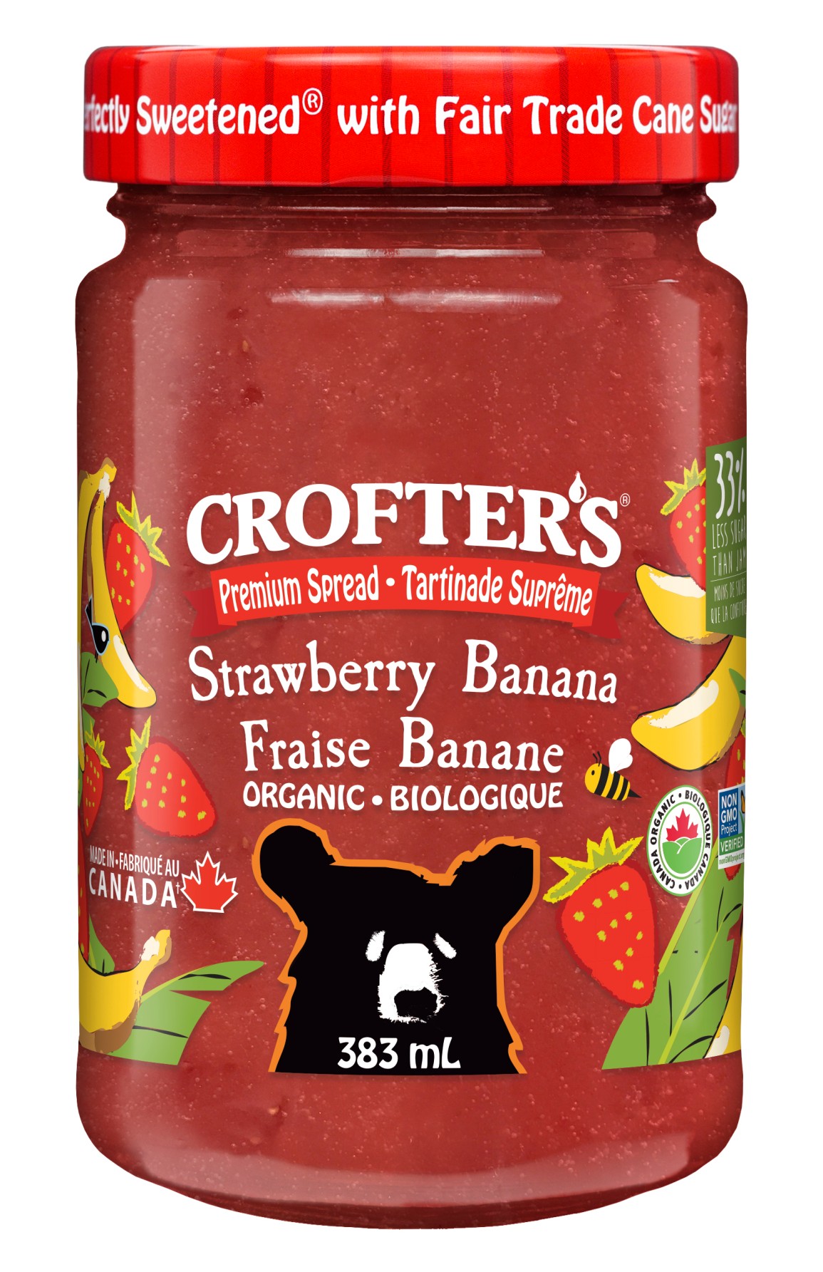 Organic Strawberry Banana Premium Spread Family Size