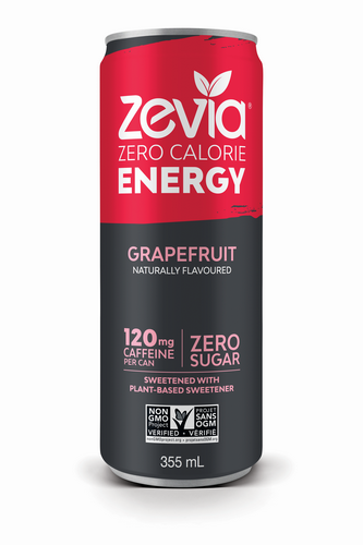 Organic Grapefruit Energy Drink in cans