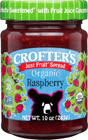 Organic Raspberry Fruit Spread