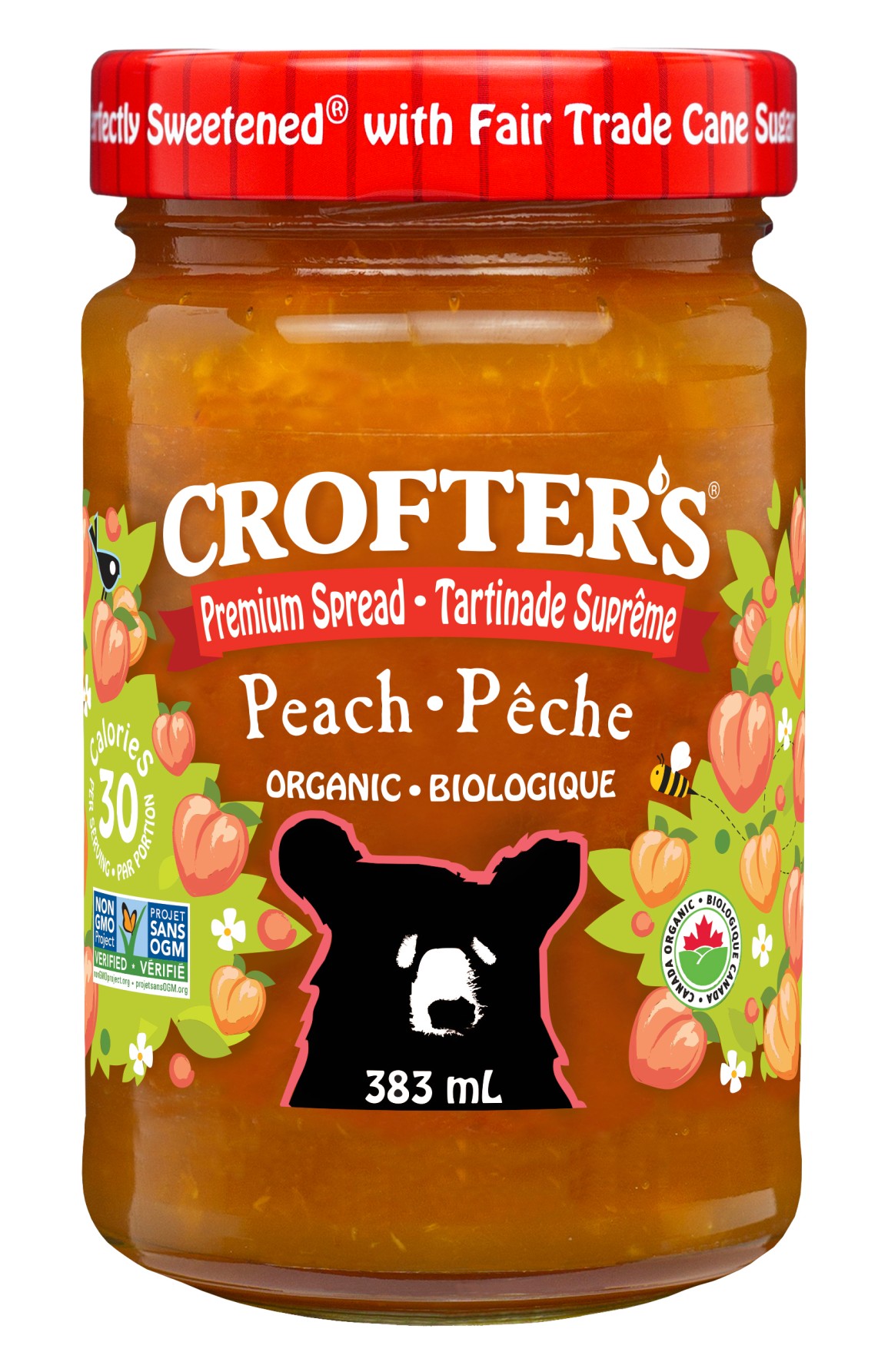 Organic Peach Premium Spread Family Size