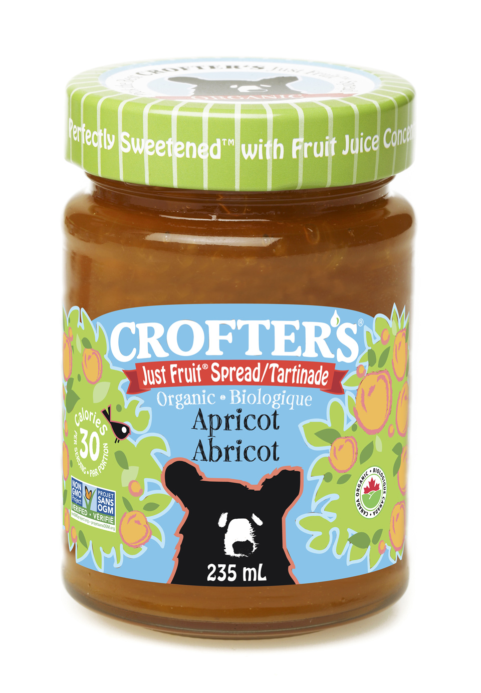 Organic Apricot Just Fruit Spread